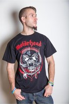 Motorhead Heren Tshirt -M- Lightning Wreath Zwart