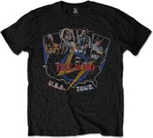 The Who Heren Tshirt -L- USA Tour Vintage Zwart