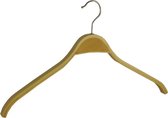 De Kledinghanger Gigant - 20 x Mantel / kostuumhanger berkenhout naturel gelakt met schouderverbreding, 42 cm