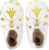 Bobux babyslofjes white giraffe loafer print - maat 22