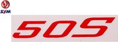 STICKER LOGO OEM | SYM 50S ROOD