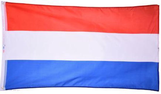 Grote vlag 150x90cm | Hollandse driekleur - Merkloos