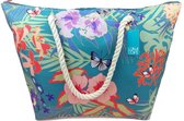 Luna Cove Butterfly & Flowers Strandtas Shopper Beach Bag Trendy Tas