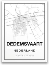 Poster/plattegrond DEDEMSVAART - A4