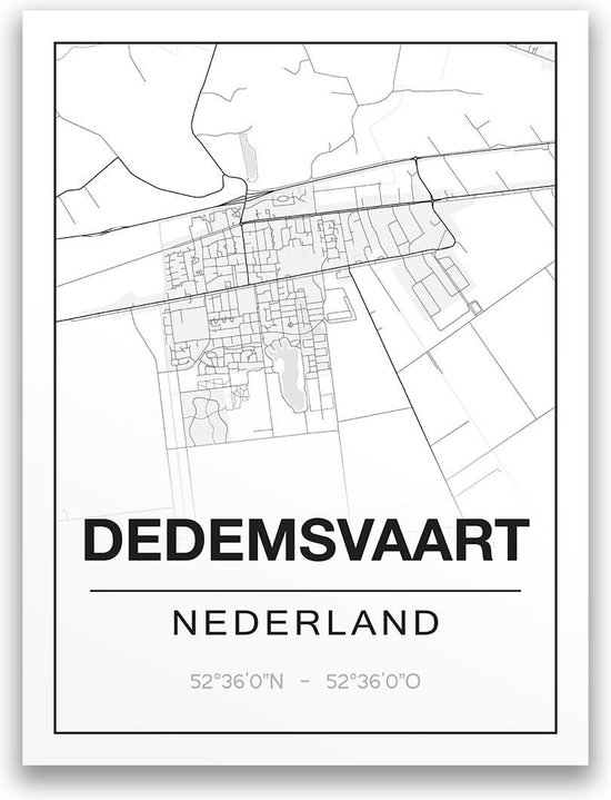 Poster/plattegrond DEDEMSVAART - A4