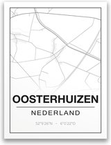 Poster/plattegrond OOSTERHUIZEN - A4