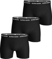 Björn Borg Heren Heren Boxershort Zwart Medium Leg 3-Pack - XL