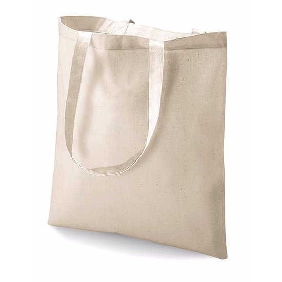 30x Katoenen schoudertasjes naturel 42 x 38 cm - 10 liter -  Shopper/boodschappen tas -... | bol.com