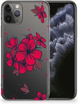 Geschikt voor iPhone 11 Pro TPU Siliconen Hoesje Blossom Rood