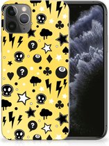 Geschikt voor iPhone 11 Pro Silicone Back Case Punk Yellow