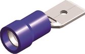 Half-geïsoleerde kabelschoen man - 6,3 mm - blauw - 10 stuks