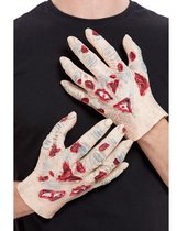 SMIFFYS - 2 latex zombie handen voor volwassenen - Accessoires > Handschoenen