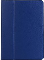 iPad 2021/2020 hoes - 10.2 inch - Leren beschermhoes met standaard - Blauw