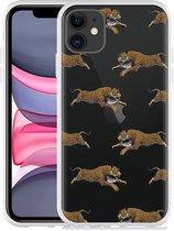 Geschikt voor Apple iPhone 11 Hoesje Leopard - Designed by Cazy