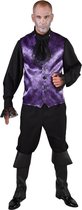 Vampier & Dracula Kostuum | Spinnenweb Halloween Gilet Paars Man | Medium / Large | Halloween | Verkleedkleding