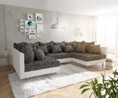 Couch Clovis Wit zwart woonlandschap modulaire bank