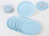 Gerimport Feestborden 23 Cm Papier Blauw 6 Stuks