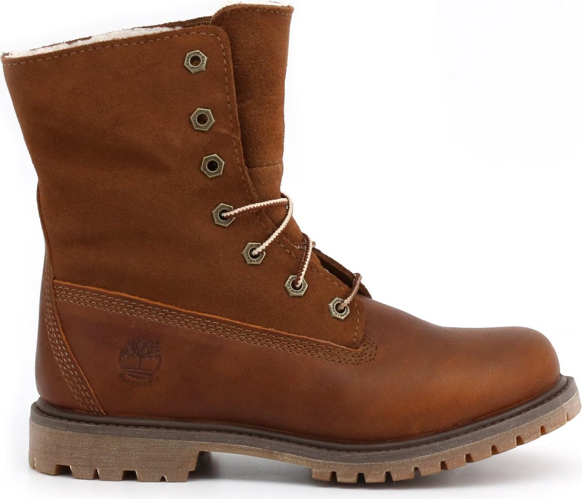 Timberland Authentics Teddy Fleece Boots Dames Cognac Bruin