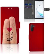 Geschikt voor Samsung Galaxy Note 10 Wallet Case met Pasjes Liefde