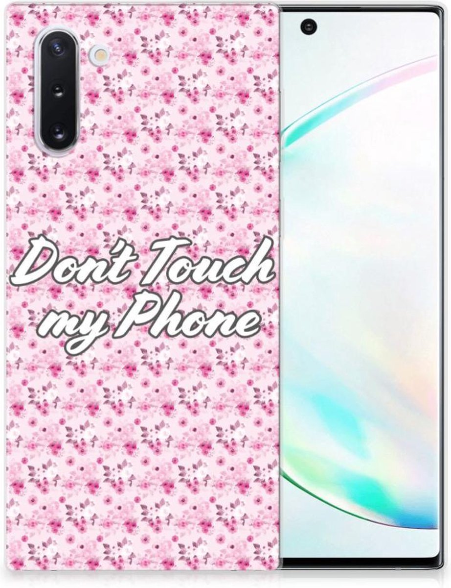 Samsung Galaxy Note 10 Silicone-hoesje Flowers Pink DTMP