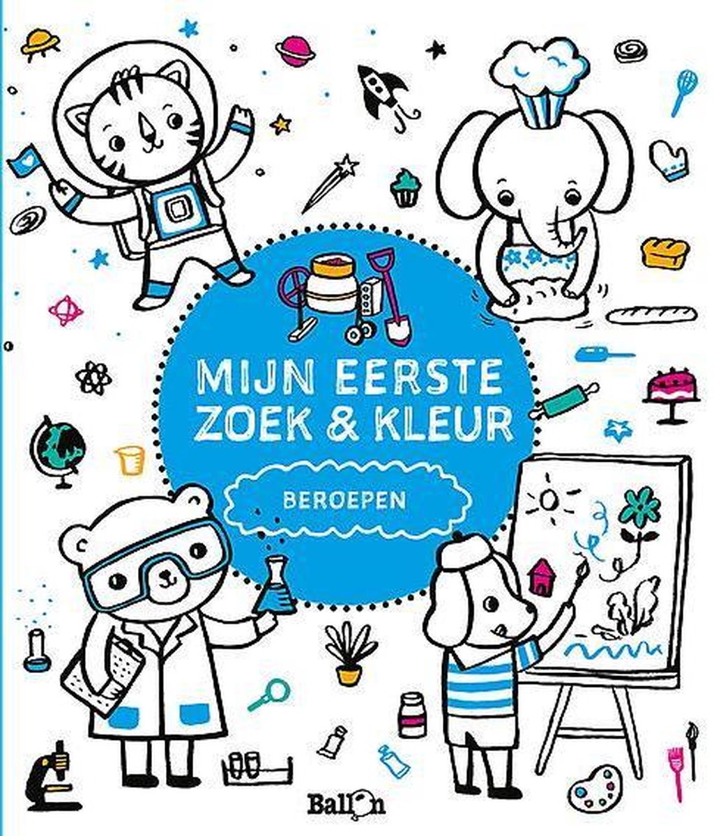 Mijn eerste zoek & kleurboek - Beroepen
