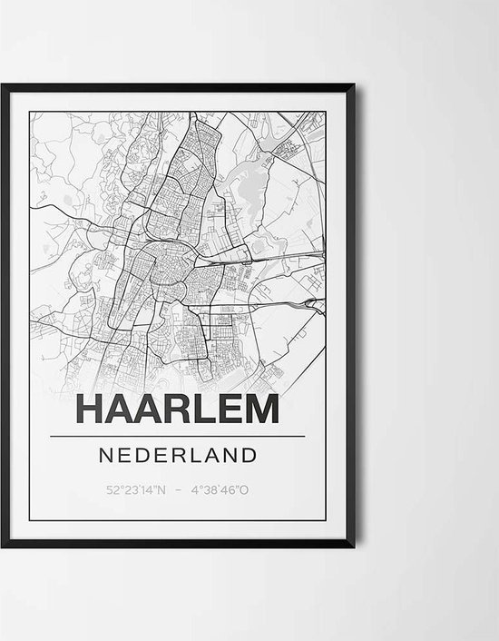 Poster/plattegrond HAARLEM 30x40cm