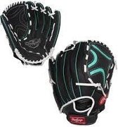Rawlings Champion Lite Softbal Handschoen - Zwart/Groen - 12 inch - Linkshandig vangen