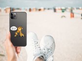 Geschikt voor iPhone 11 Pro Max Telefoonhoesje met Naam Giraffe