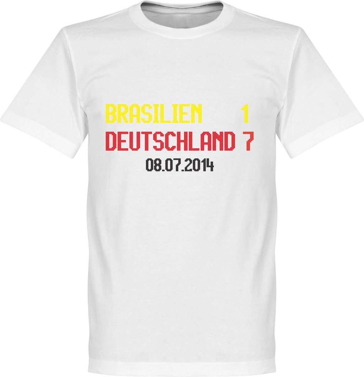 Brazilië - Duitsland 1-7 Scoreboard T-Shirt - S