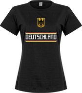Duitsland Dames Team T-Shirt - Zwart  - XXL