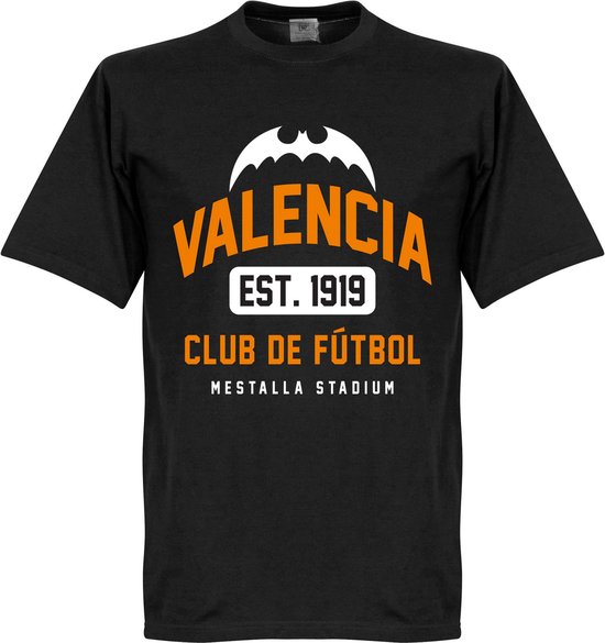 Valencia Established T-Shirt - Zwart - 5XL