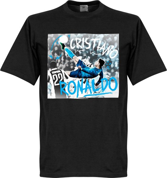 Ronaldo Bicycle Kick T-Shirts - Zwart - Kinderen - 128