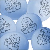 Ballonnen-Baby-Lichtblauw-6 stuks