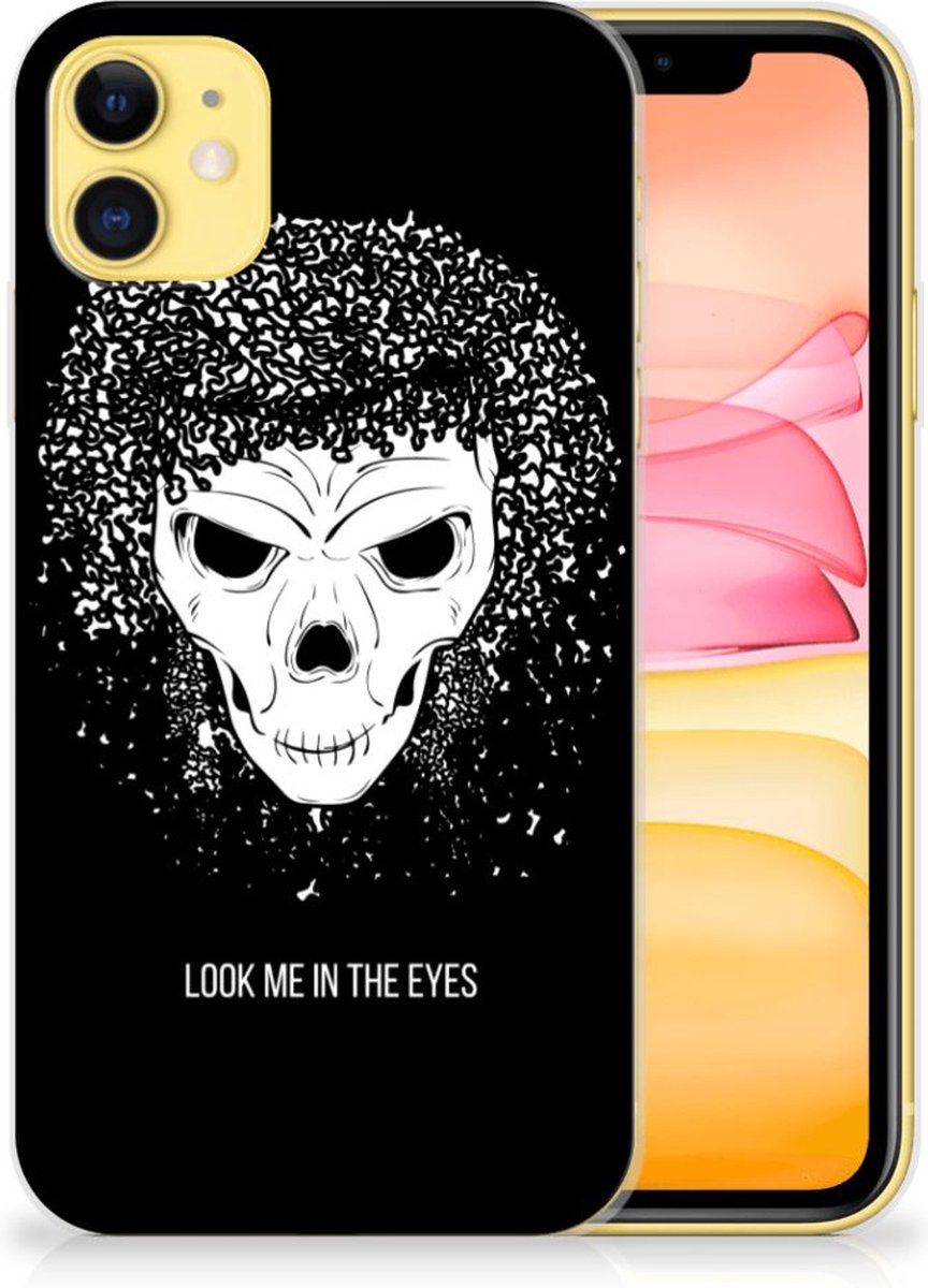 TPU Hoesje voor Silicone Back Case Apple iPhone 11 Skull Hair