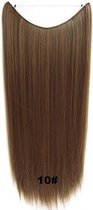 Wire hairextensions straight bruin - 10#