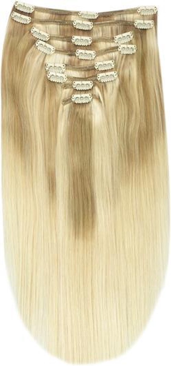 Remy Human Hair extensions Double Weft straight 18 - blond T18/613#