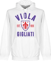 Fiorentina Established Hooded Sweater - Wit - XL