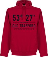 Manchester United Old Trafford Coördinaten Hoodie - Rood - M