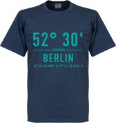 Hertha BSC Olympiastadion Coördinaten T-Shirt - Blauw - L