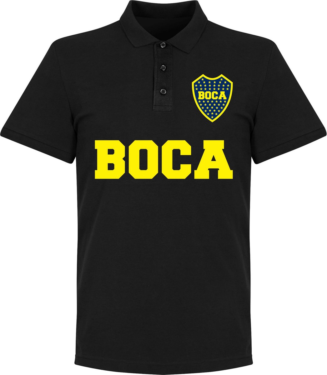 Boca Text Polo Shirt - Zwart - XXXL