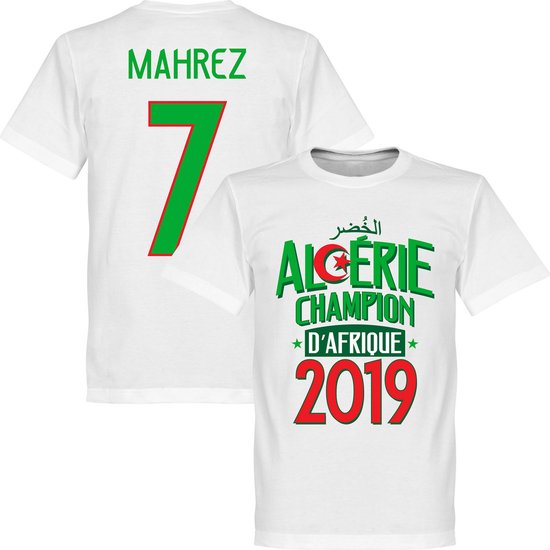 Algerije Afrika Cup 2019 Mahrez Winners T-Shirt - Wit - M