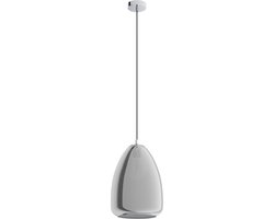 Lampe à suspension EGLO Alobrase - 1 lumière - Ø30 cm - E27 - Chrome