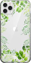 HappyCase iPhone 11 Pro Max Hoesje Flexibel TPU Leaves Print