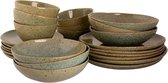 Palmer Serviesset Kiwi Stoneware 6-persoons 24-delig Groen
