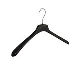 De Kledinghanger Gigant - 270 x Mantel / kostuumhanger kunststof zwart met schouderverbreding, 42 cm