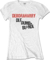 Blondie Dames Tshirt -XL- Def, Dumb & Blonde Wit