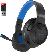 Fuegobird UG-01 2.4GHz Draadloze Gaming Headset - Bluetooth koptelefoon - Multiplatform - Geschikt voor PS4/PS5, Nintendo Switch - Zwart Blauw
