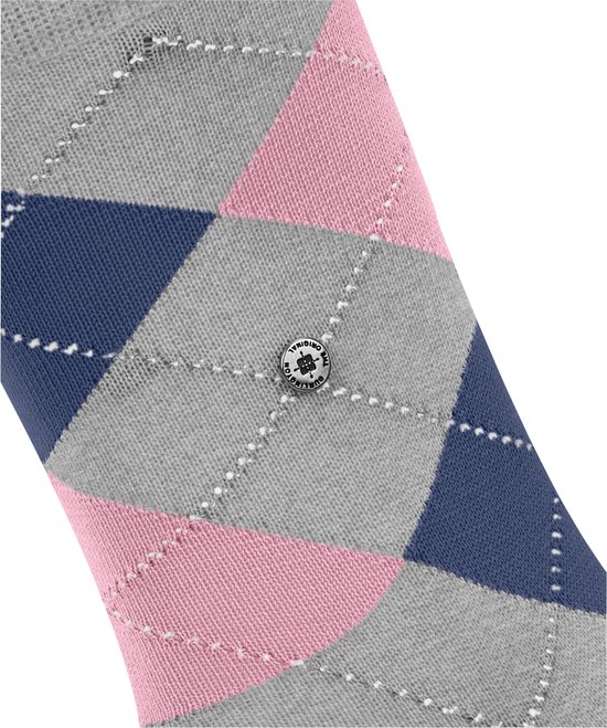 Burlington Covent Garden gedessineerd katoen sokken dames grijs - maat 36-41