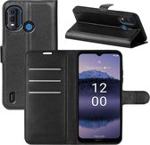 Nokia G11 Plus Hoesje - MobyDefend Kunstleren Wallet Book Case (Sluiting Voorkant) - Zwart - GSM Hoesje - Telefoonhoesje Geschikt Voor Nokia G11 Plus