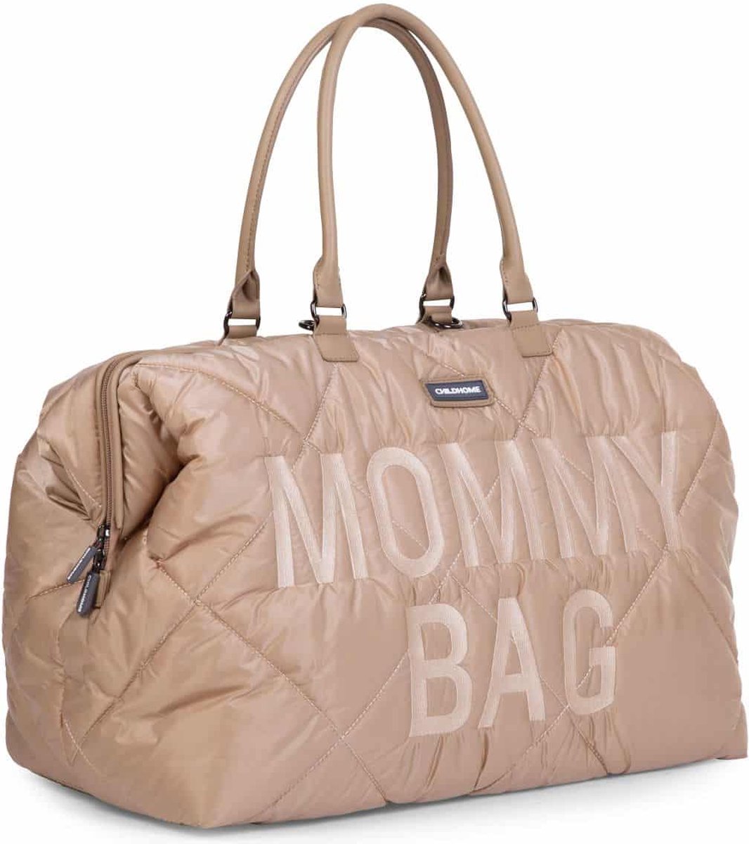 Childhome Mommy Bag® Verzorgingstas - Luiertas - Gewatteerd - Beige - 55 x 30 x 40 cm